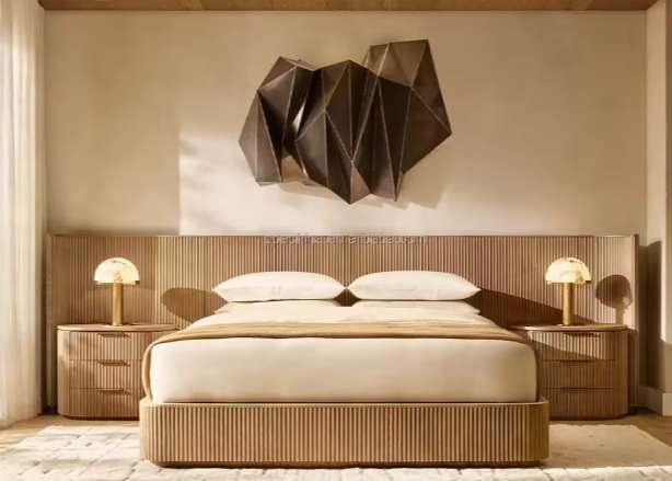 Warm wood bedroom furniture reference