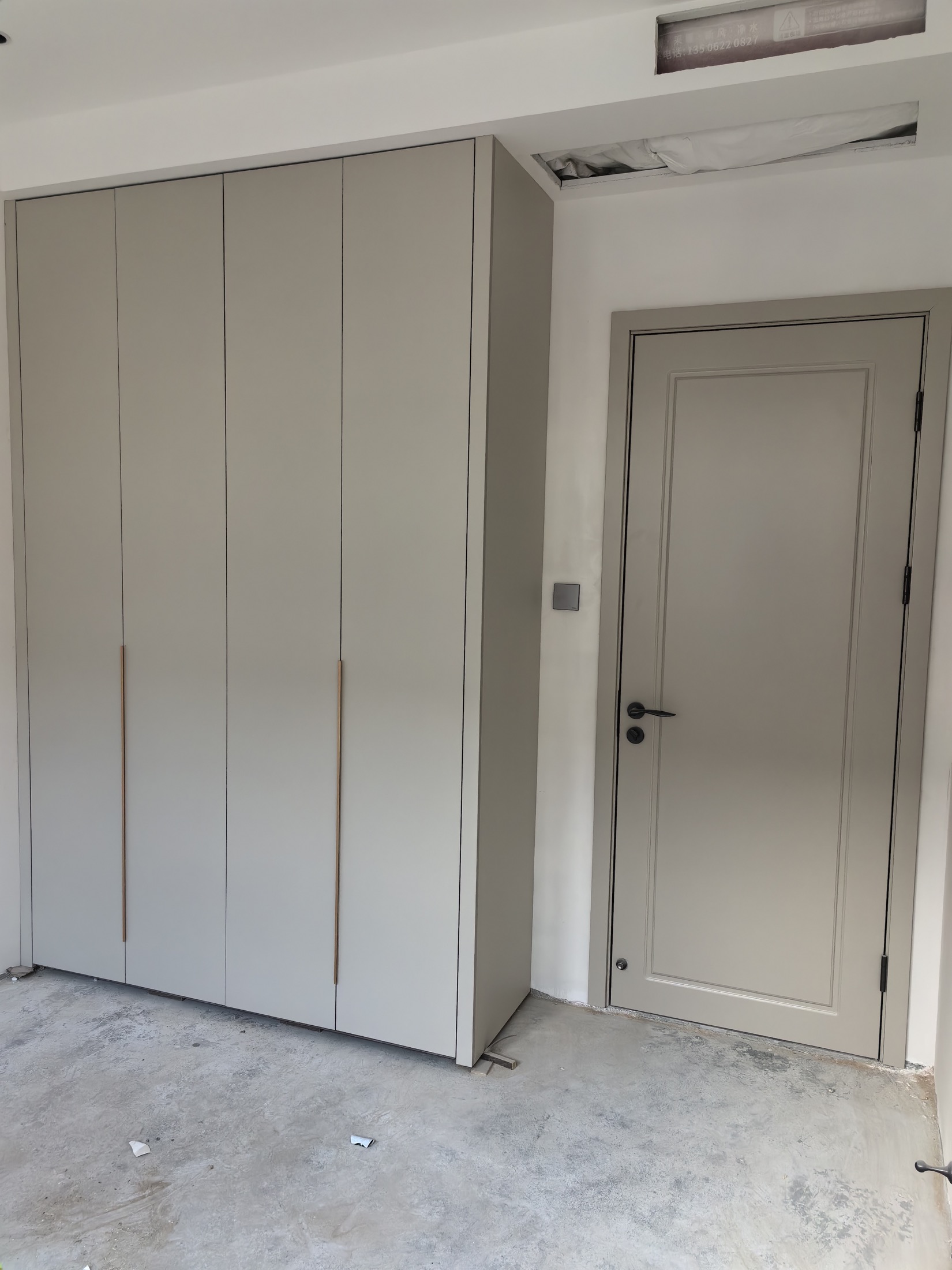 Interior door and wardrobe installation from company archive