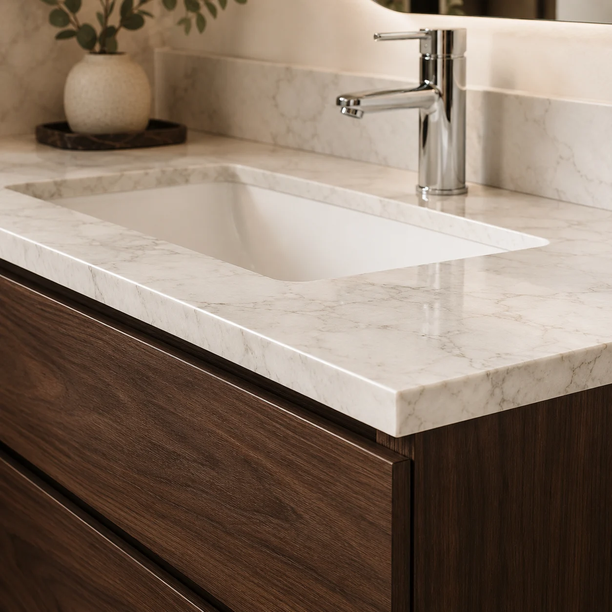 Double Basin Vanity — configuration detail reference