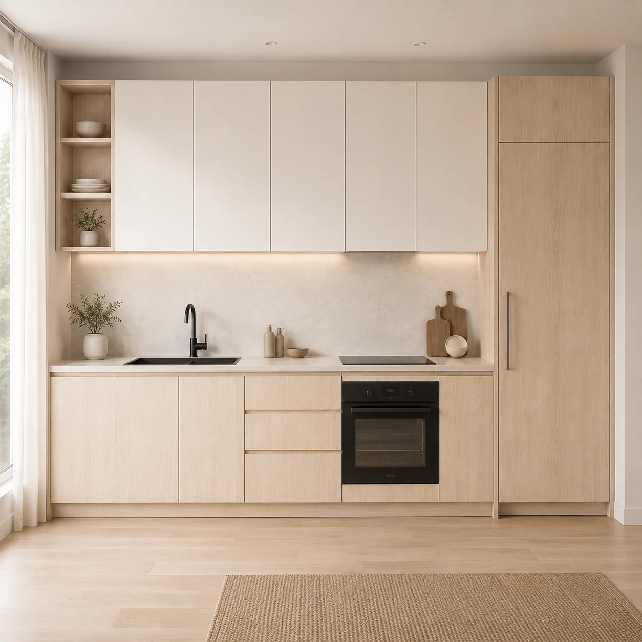 Ivory Apartment Kitchen — space reference