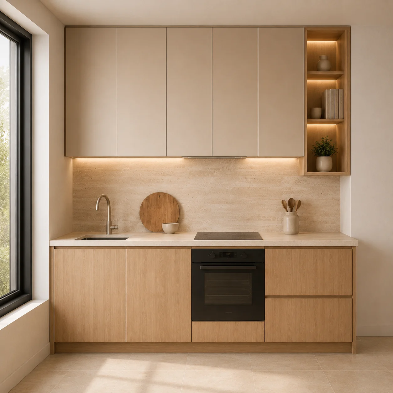 Warm Oak Kitchen — configuration detail reference
