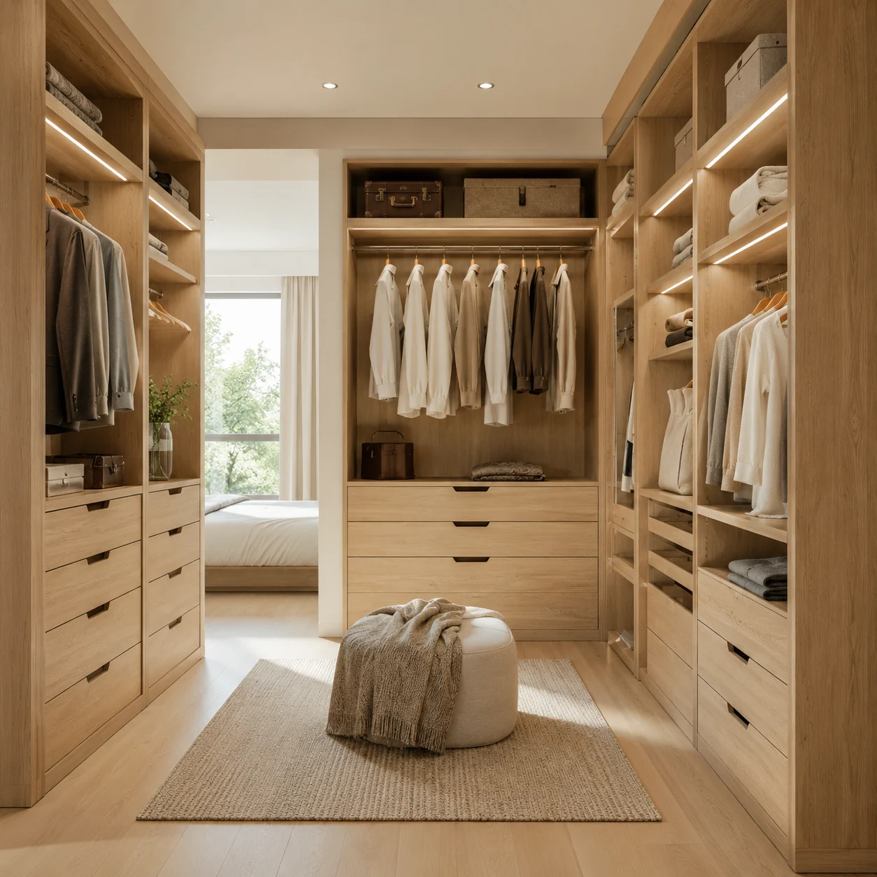 Open Walk-in Closet — space reference