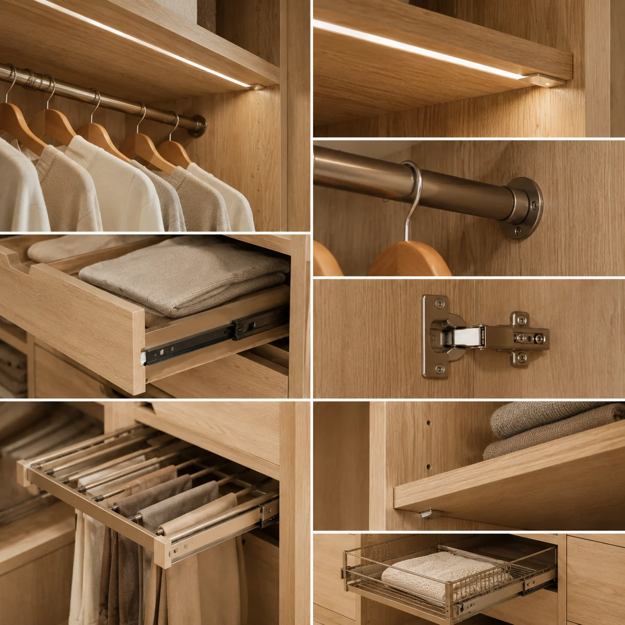 Open Walk-in Closet — configuration detail reference