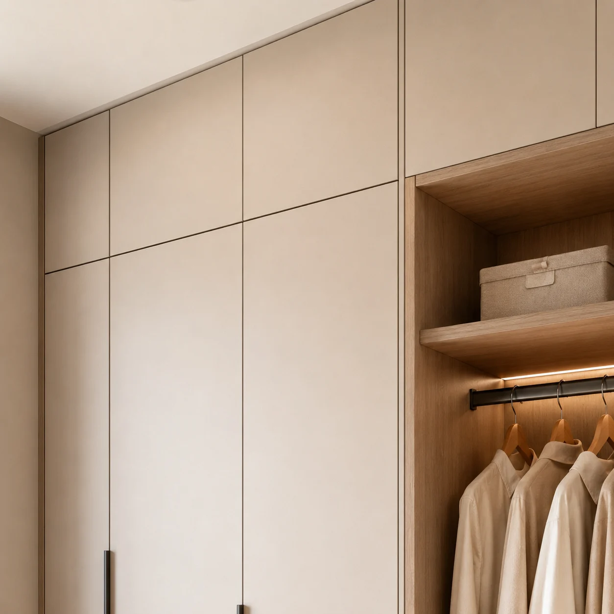 Built-in Wardrobe — configuration detail reference