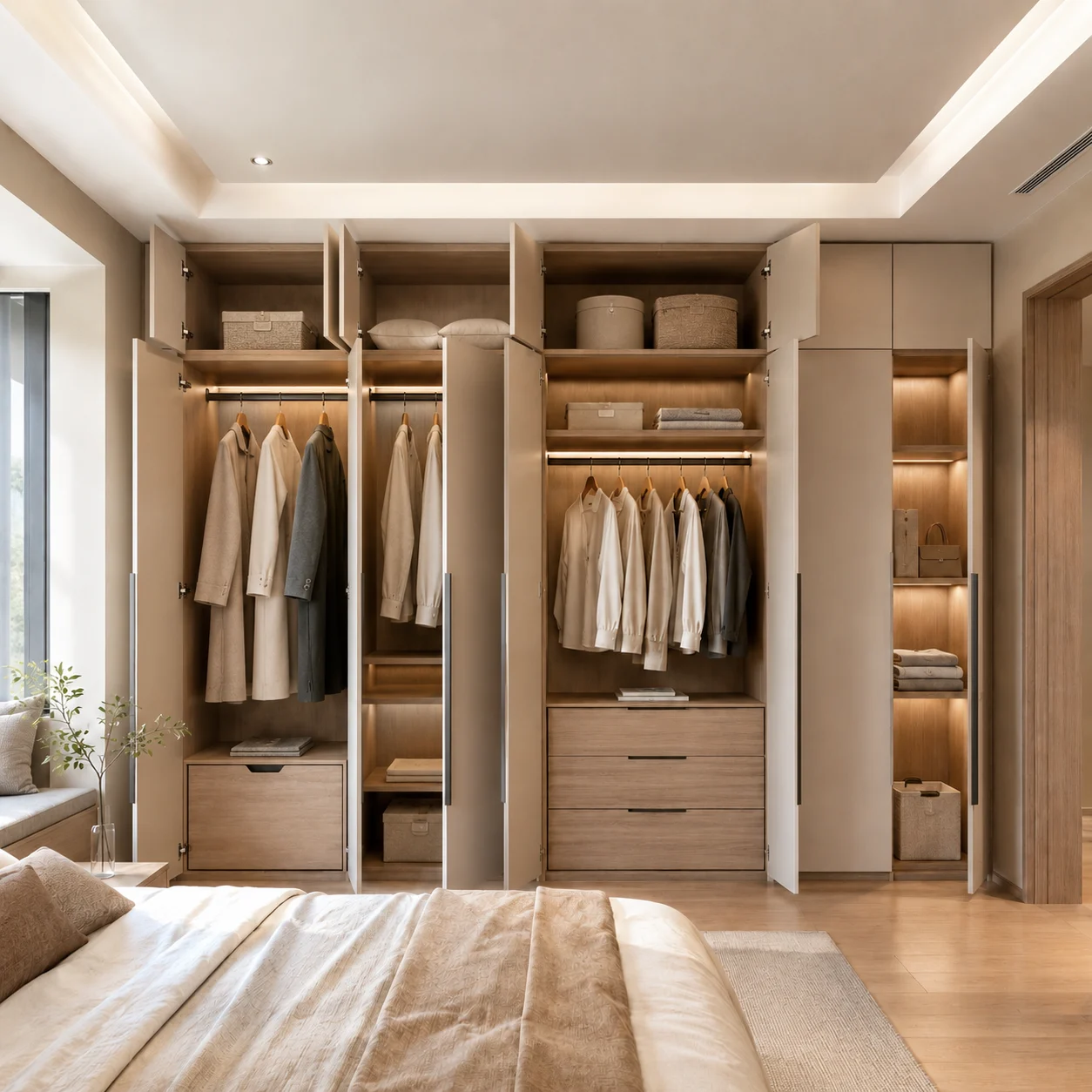 Built-in Wardrobe — configuration detail reference